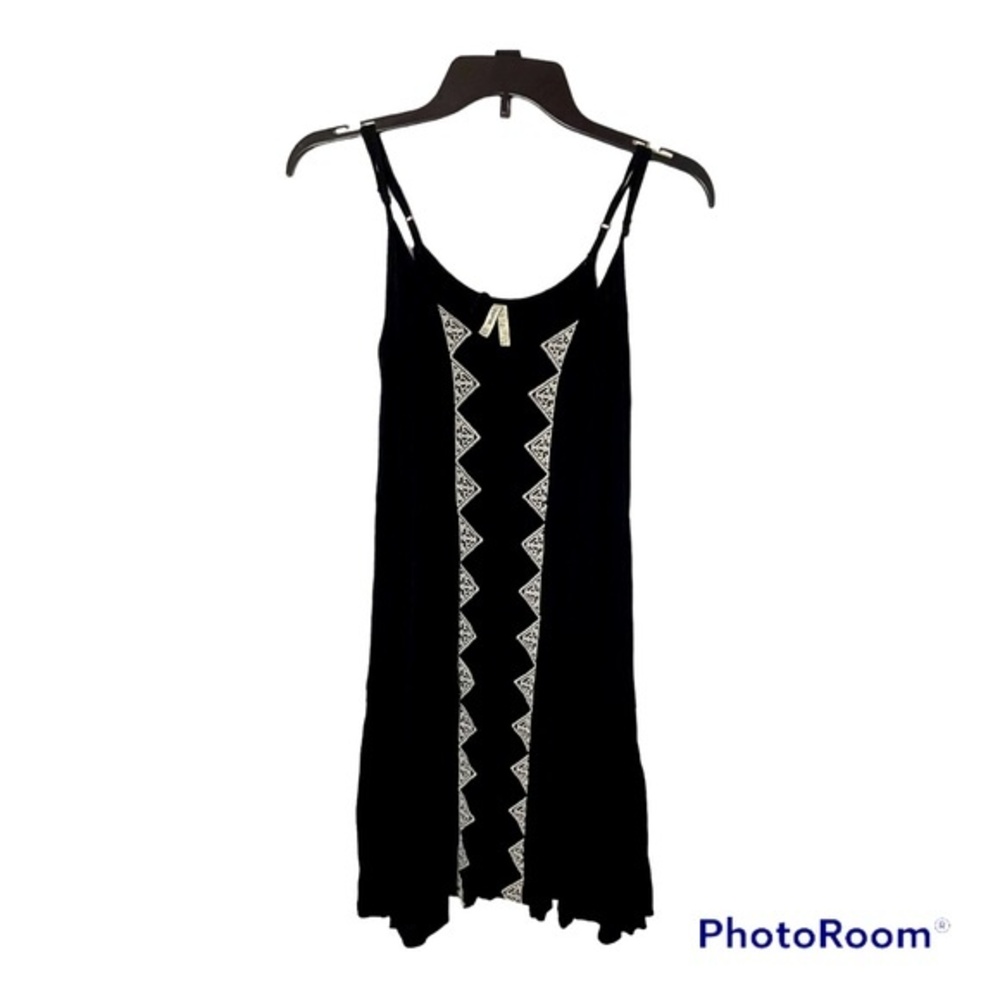 MUDD Black/White Spaghetti Strap Sun Dress Size XS